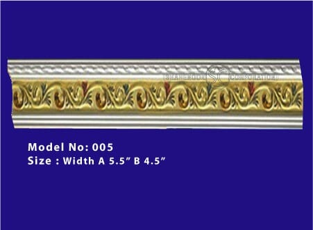 Gypsum Plaster Cornice Strip Decoration And Design Model 005