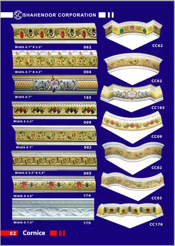 sc gypsum & silicone catalogue Page 02 Cornice
