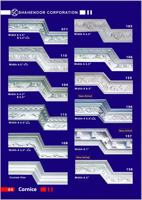 sc gypsum & silicone catalogue Page 04 Cornice