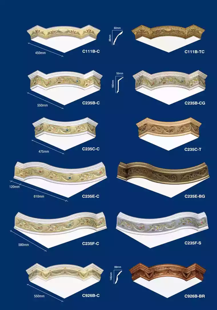 sc gypsum "cornice corner"for ceiling decoration