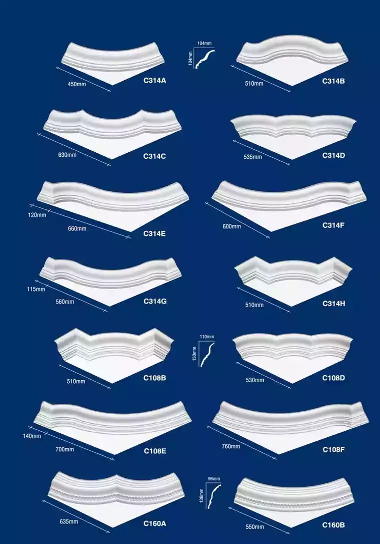 sc gypsum "cornice corner"for ceiling decoration