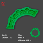 Rings,Rims,Boundary Mold Model D1010A 1:3