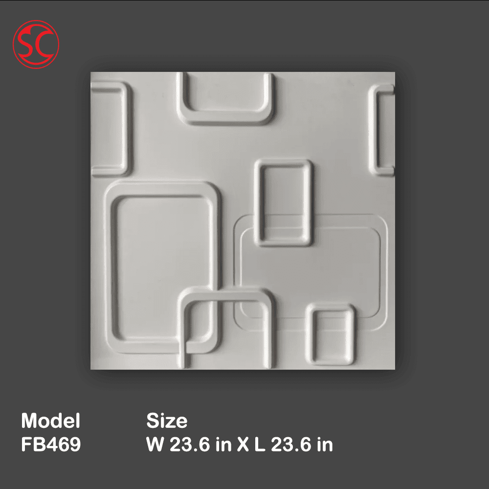 3D Wall Panel Mold Model FB469
