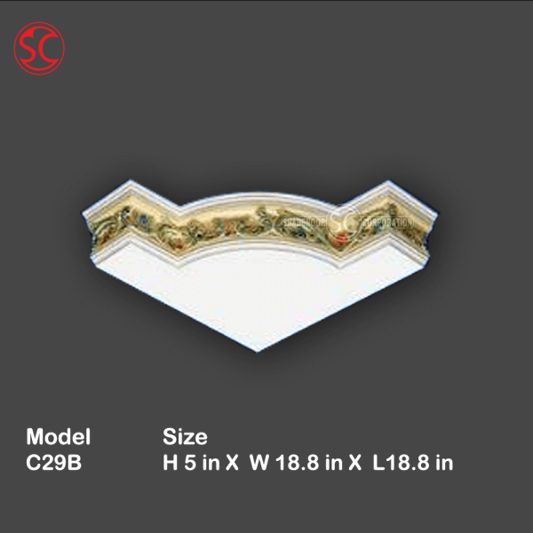 Cornice Corner Mold Model C29B