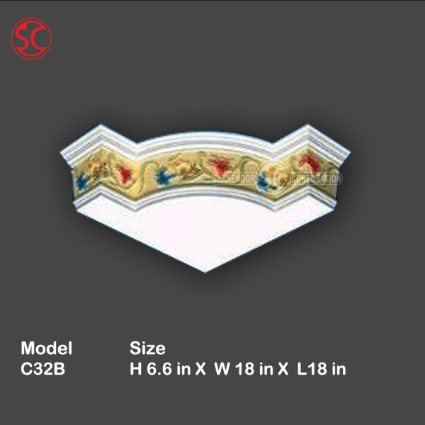 Cornice Corner Mold Model C32B